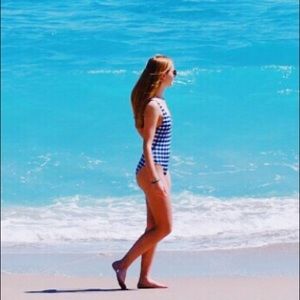 Solid & Striped Plaid One Piece (M)